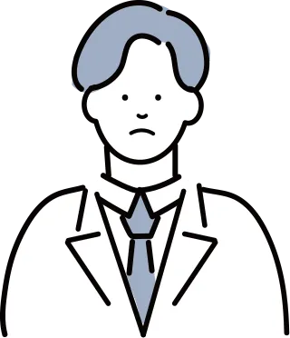 離婚で悩んでいる男性イラスト